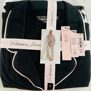 VICTORIA'S SECRET Modal Long Pajama Set black NWT Size small long